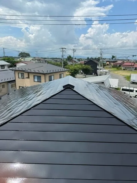 奥州市江刺地内のM様邸 屋根塗装